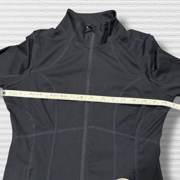 Fabletics Define Black Full Zip Jacket Women’s XS Long Sleeve Thumbholes - Picture 6 of 6